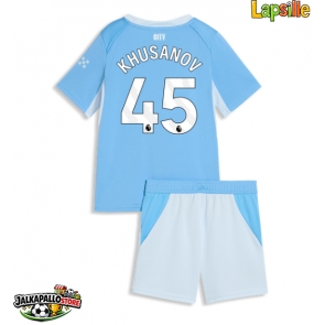 Manchester City Abdukodir Khusanov #45 Kotipaita Lapsille 2026-27 Lyhythihainen (+ shortsit)